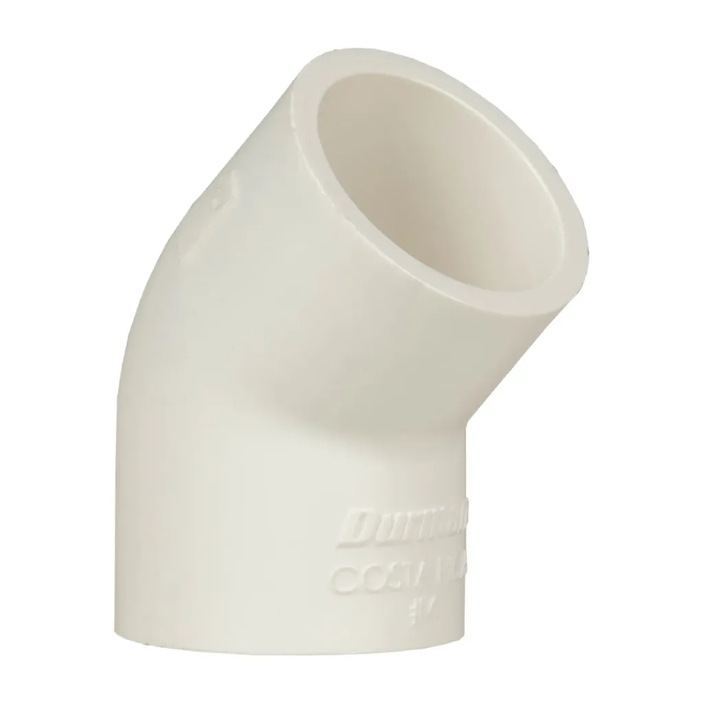 CODO PVC PRESION SIN ROSCA DURMAN 1/2 X 45