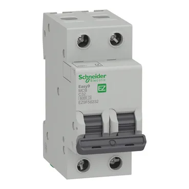 MINI BREAKER SCHNEIDER EASY9 2P 32A CURVA C 6KA