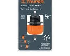 Conector plástico Macho para Manguera CM-1/2T Truper