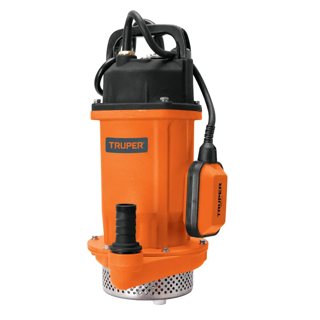 [100171] Bomba sumergible hierro fundido, agua limpia, 1 HP, TRUPER