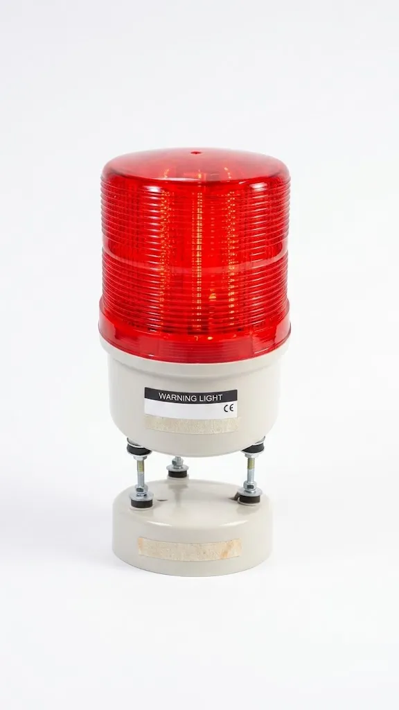 LED WARNING LIGHT IP65 AC100V-240V RED