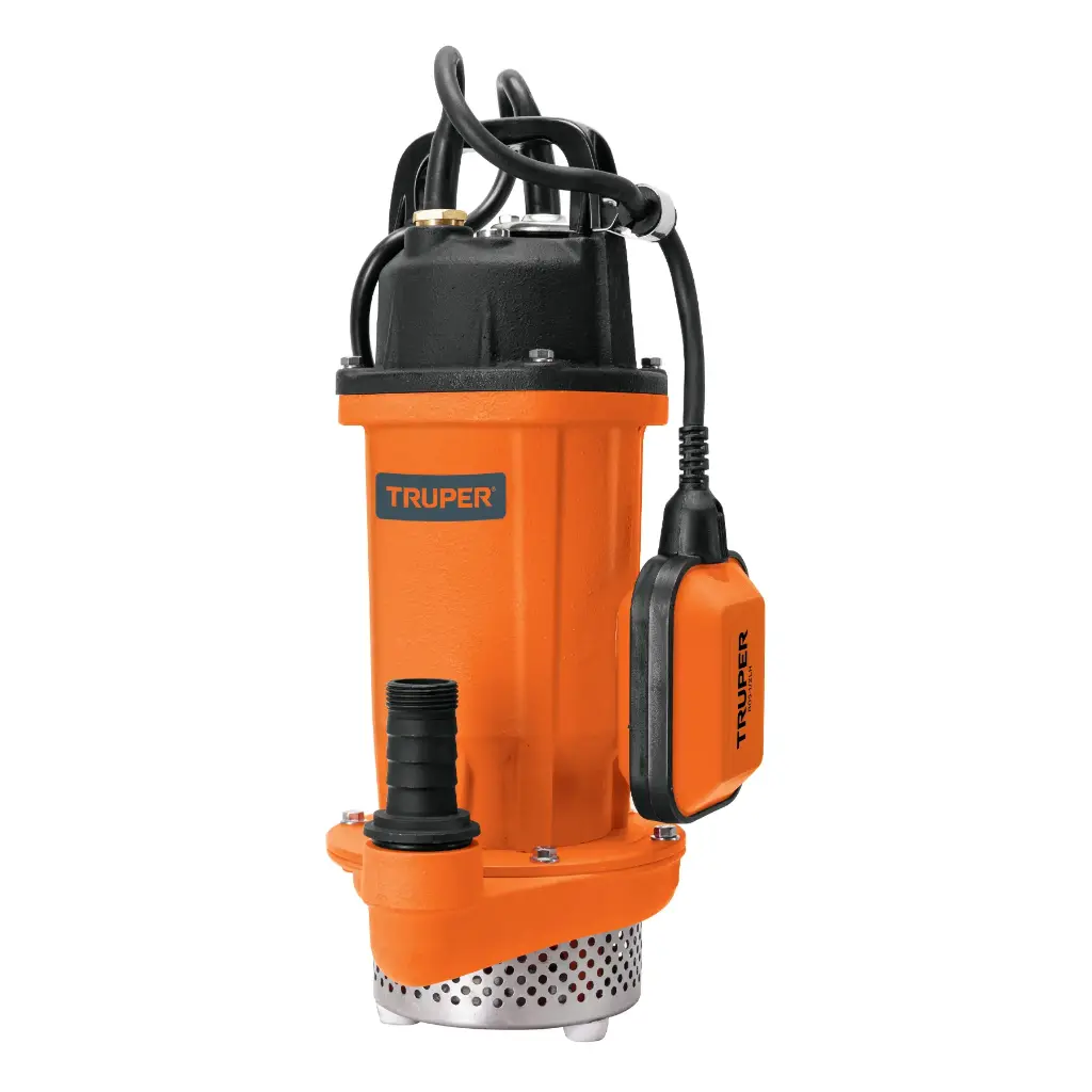 [100169] Bomba sumergible hierro fundido, agua limpia, 1/2 HP, TRUPER