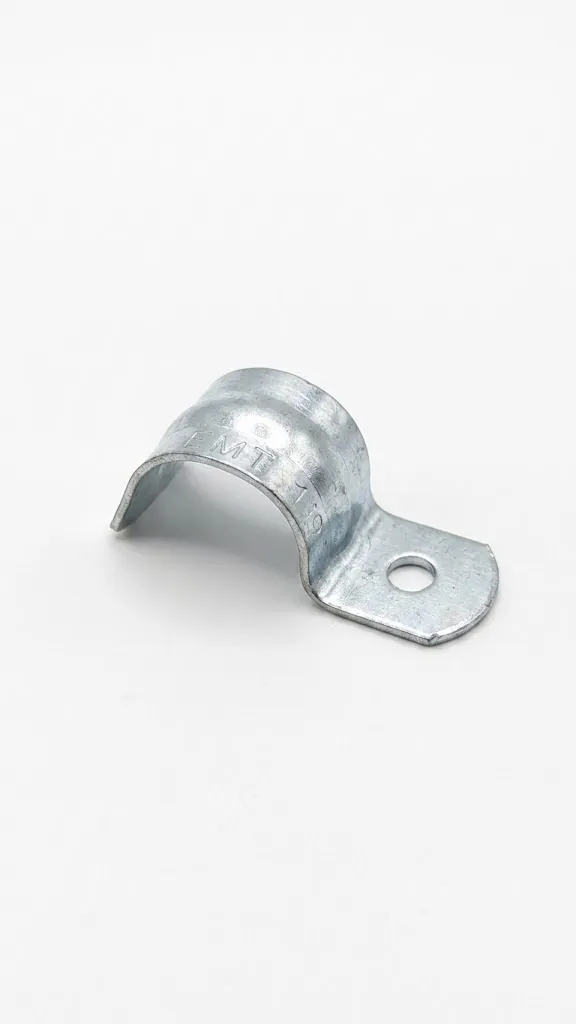 GAZA METALICA DE 1 OREJA PARA TUBERIA CONDUIT EMT DE 12mm 1/2"
