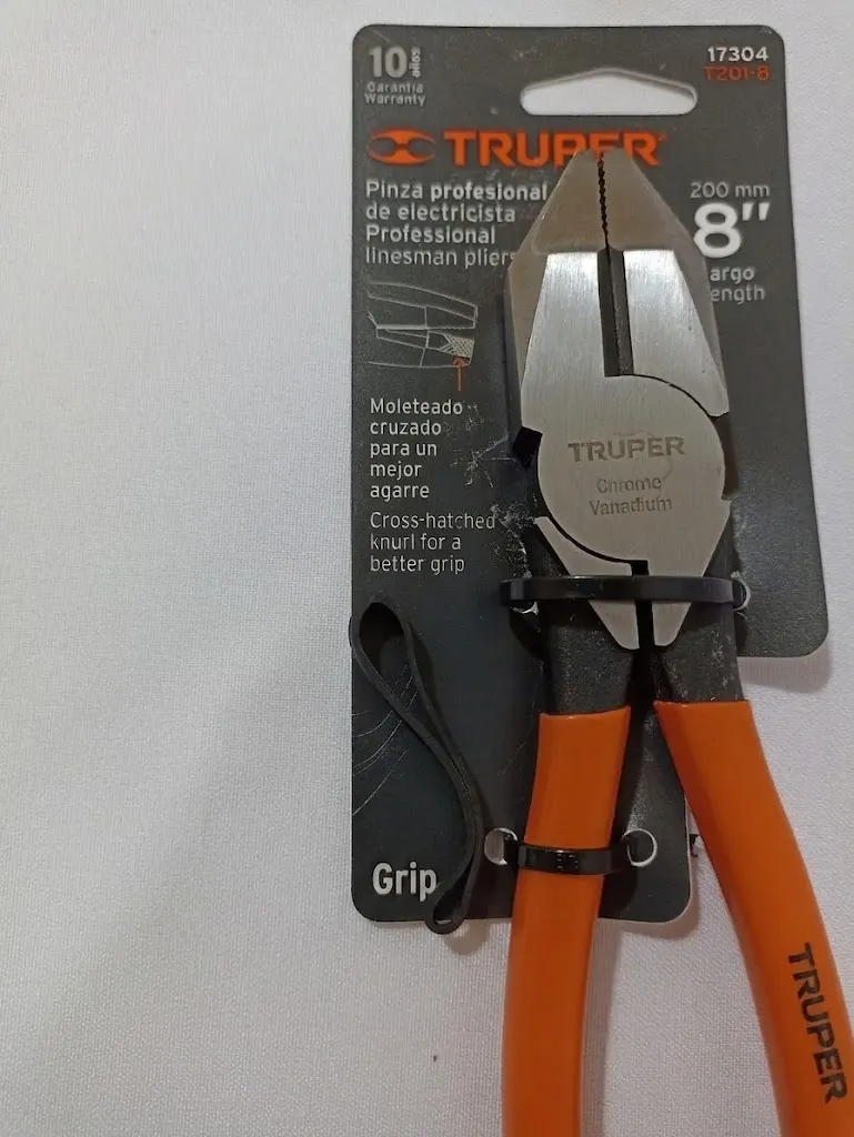 ALICATE DE ELECTRICISTA 8" (20CM) TRUPER