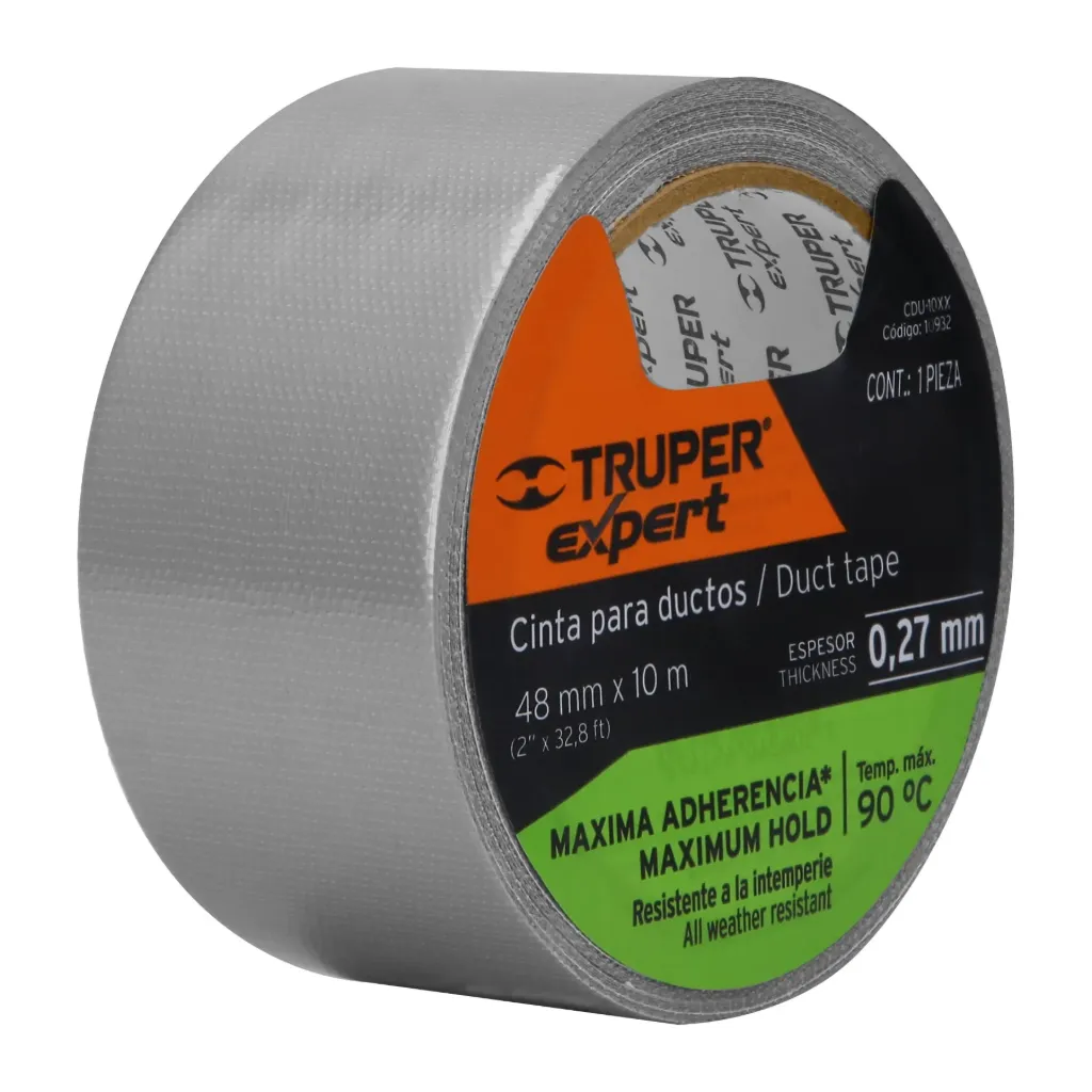 CINTA P/DUCTO 50.8mm X 10MTS TRUPER CDU-10 X C-51