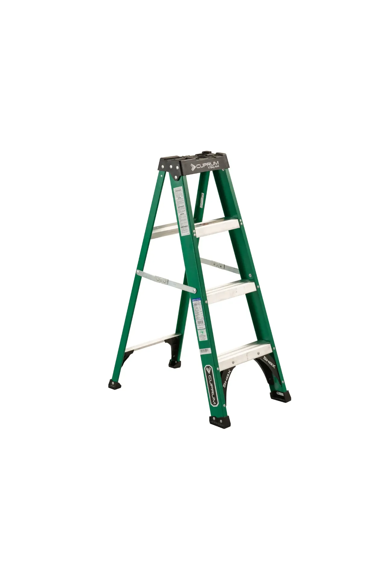 ESCALERA TIJERA F/VIDRIO 175KG #C-3217-04 CUPRUM