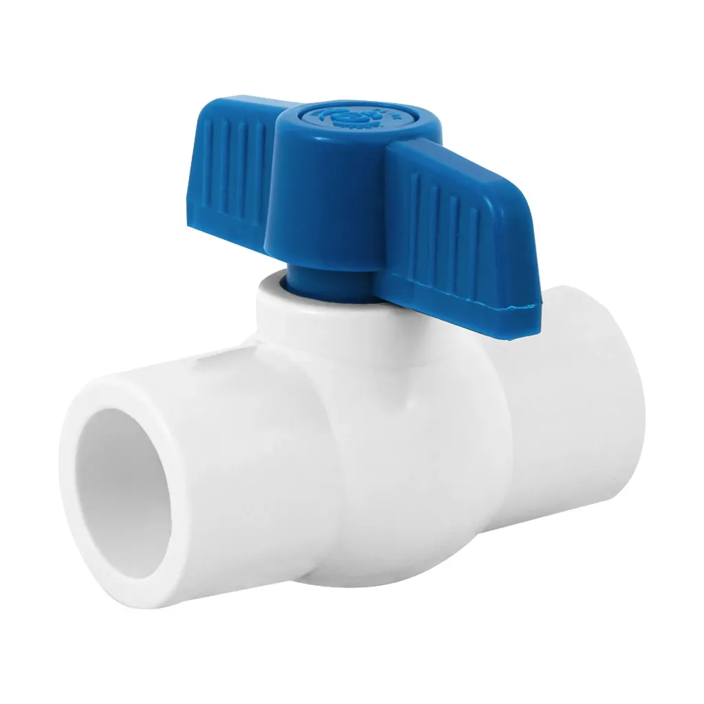 LLAVE DE PASO BOLA PVC MIP 1 1/2  AZULES