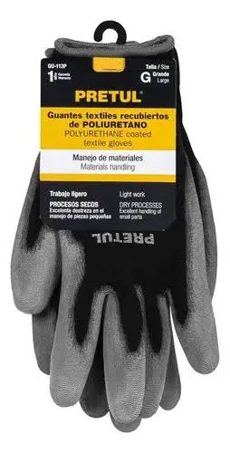 GUANTES TEXTIL PRETUL DE PLIURETANO /GU-113P