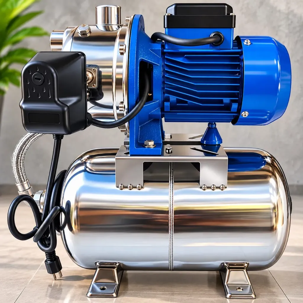 KIT HIDRONEOMATICO AUJET 80ST-1 0.75HP 115-230V/1F 50L CH FULL INOX SPERONI
