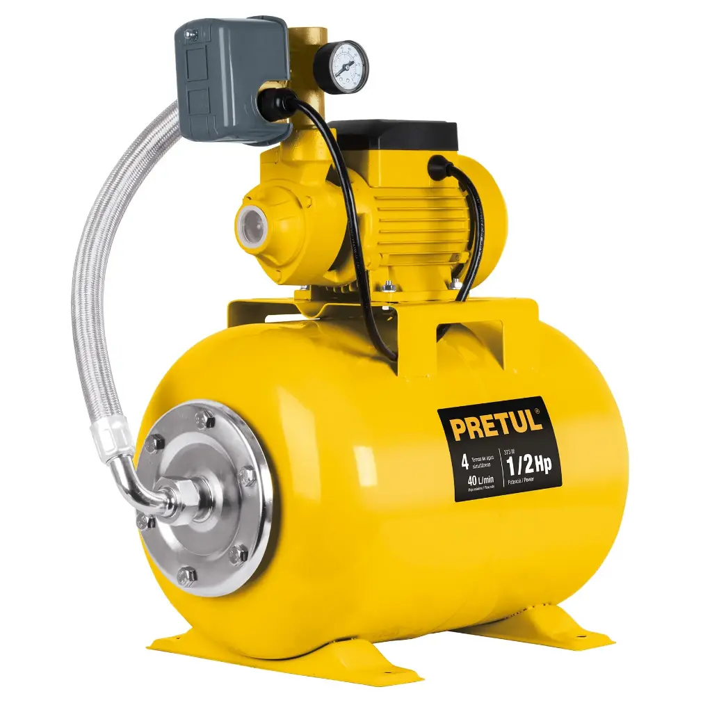 BOMBA C/TANQUE HIDRONEUMATICO HIDR-1/2X24P PRETUL