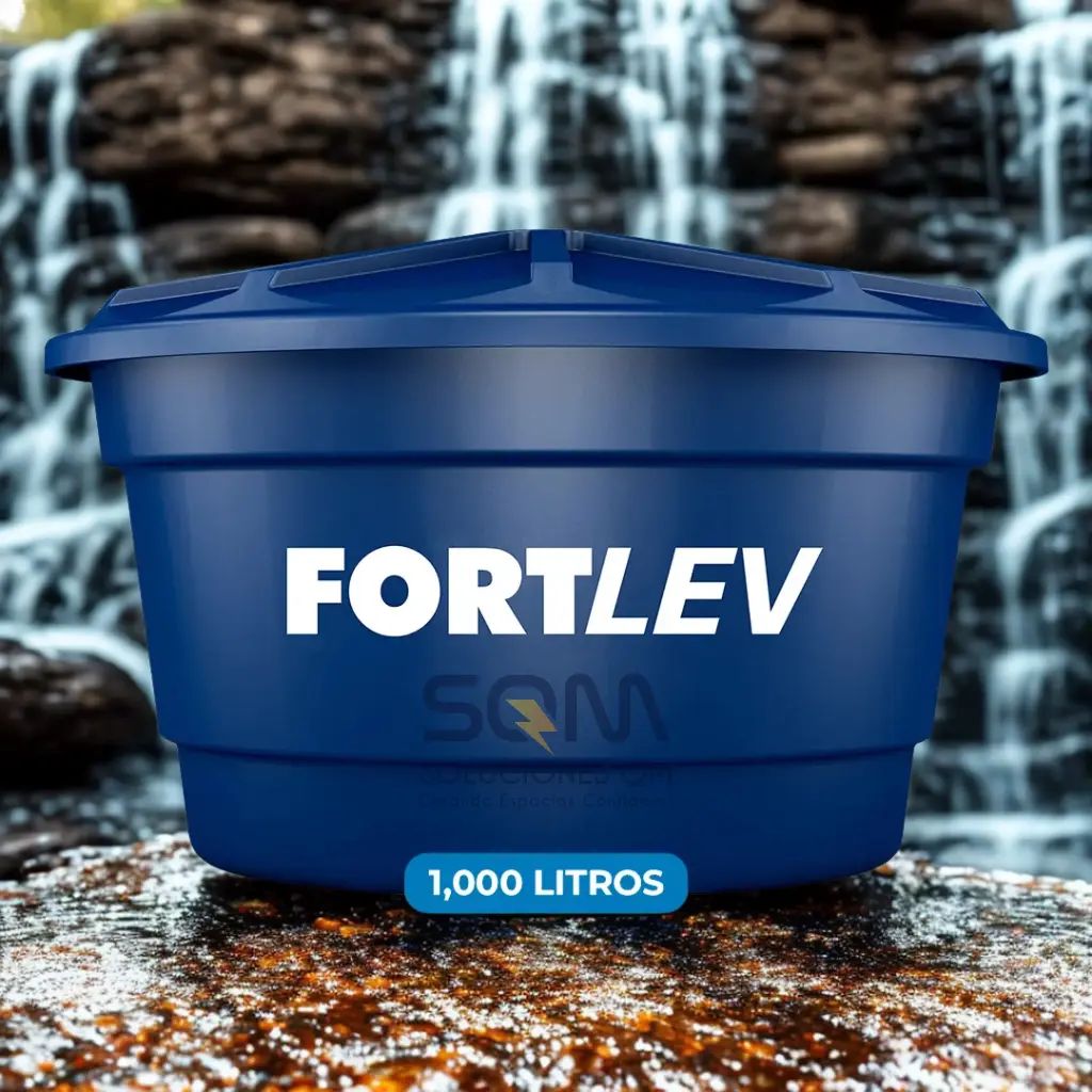 [45939] TANQUE PARA AGUA FORTLEV 1000 L CON ACCESORIOS