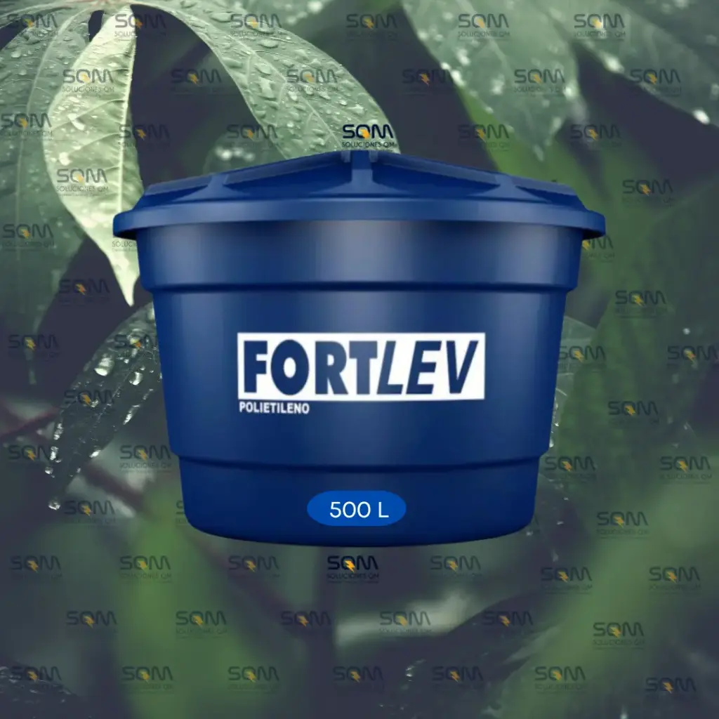 [45937] TANQUE PARA AGUA FORTLEV 500 L CON ACCESORIOS