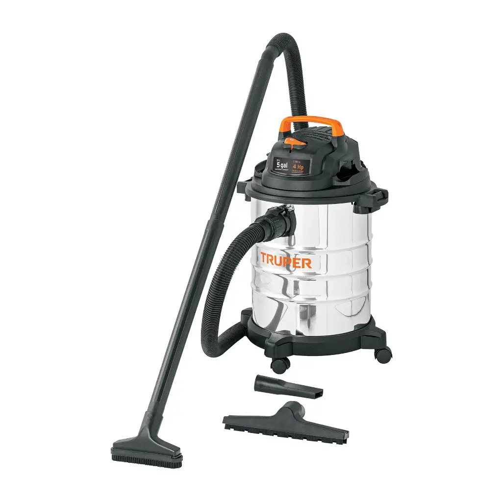 [101523] ASPIRADORA ACERO INOX 5 GAL 4HP 19L ASP-5X TRUPER