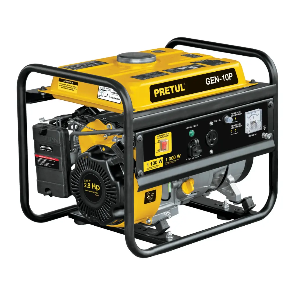 [26033] GENERADOR ELECT. A GASOLINA 1000W GEN-10P PRETUL
