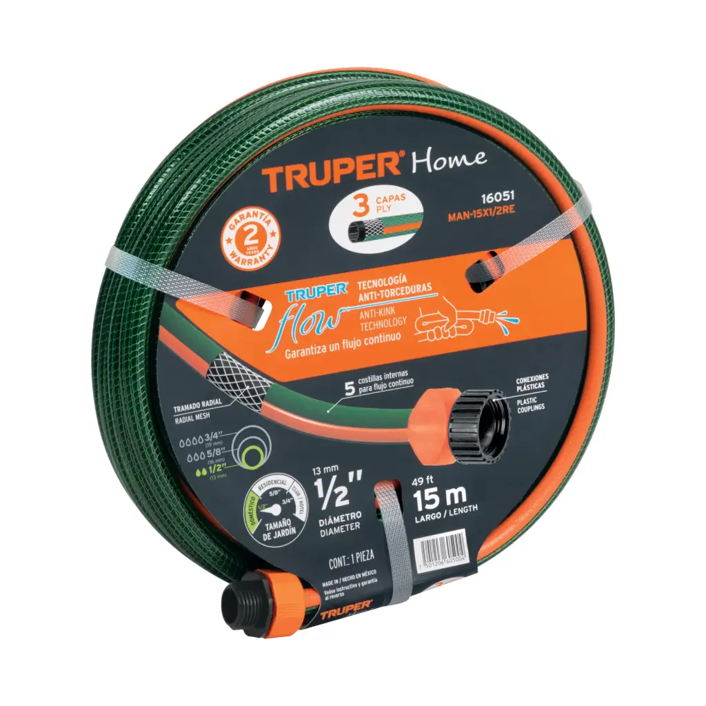 MANG. 1/2" REFORZ 3C C-P MAN-15X1/2RE TRUPER