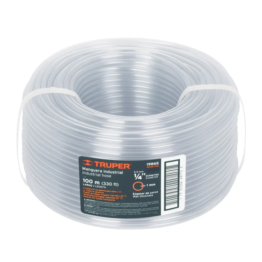 [19865] MANG TRANSP P/NIVEL 1/4X100MTS MAN-1/4I TRUPER