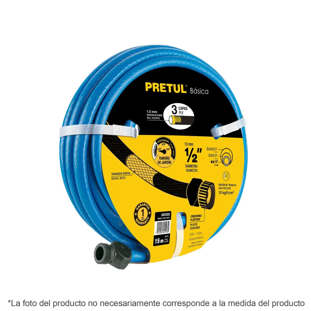 [25031] MANG. AZUL 1/2"X10M 3 CAPAS MAN-10X1/2PA PRETUL