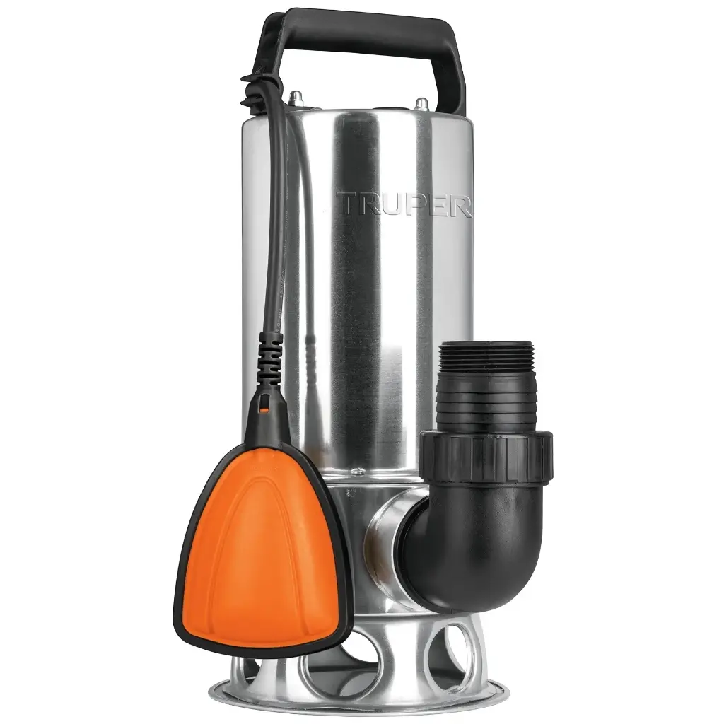 Bomba sumergible metalica para agua sucia 1-1/2 HP Truper BOS-1-1/2SM