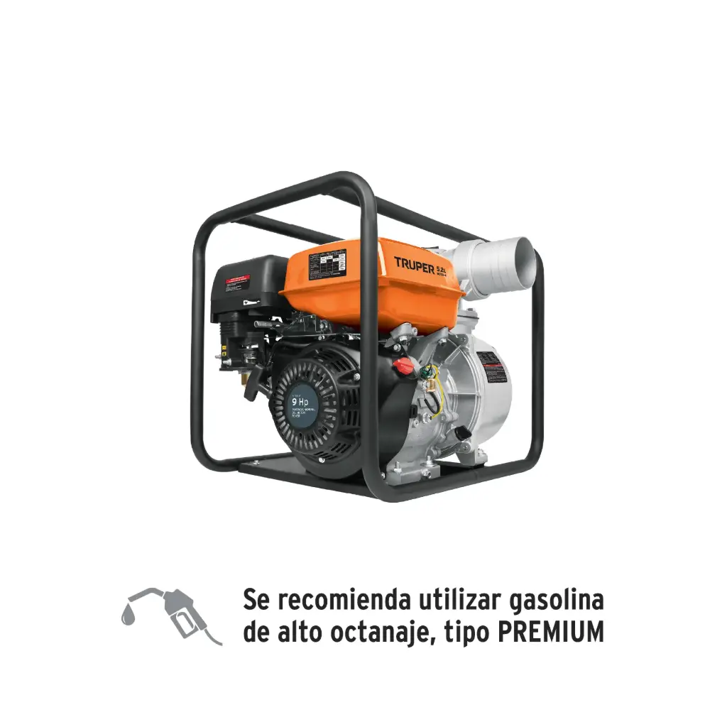 [17118] MOTOBOMBA P/AGUA 9 HP SALIDA 4" MOTB-4 TRUPER