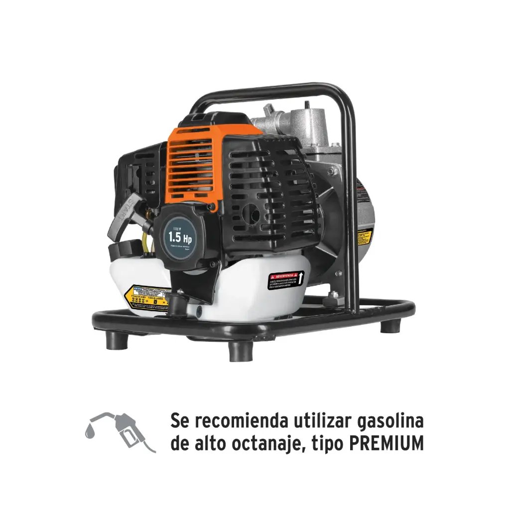 MOTOBOMBA 2 TIEMPOS GASOLINA 1" x 1" MOTB-1 TRUPER