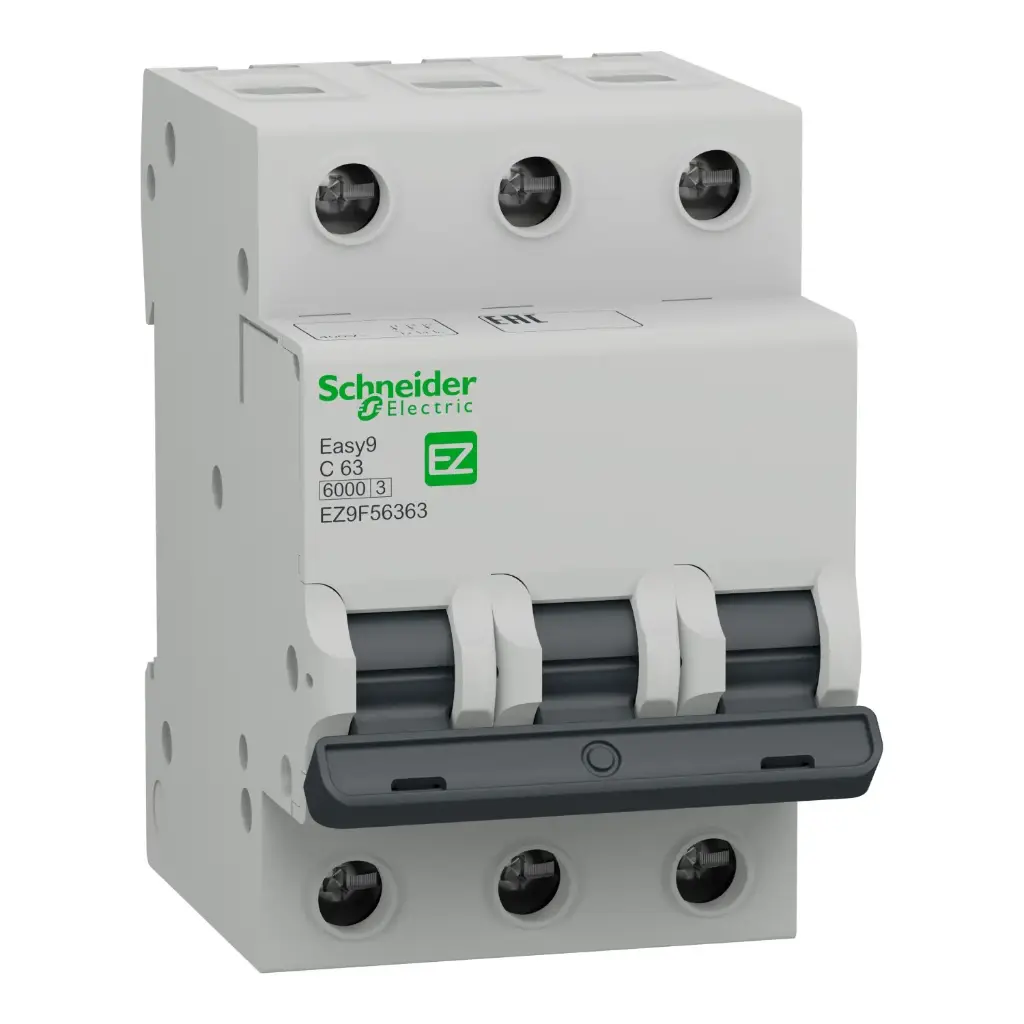[EZ9F56363] Interruptor automático Easy9 3P 63A 6kA curva C