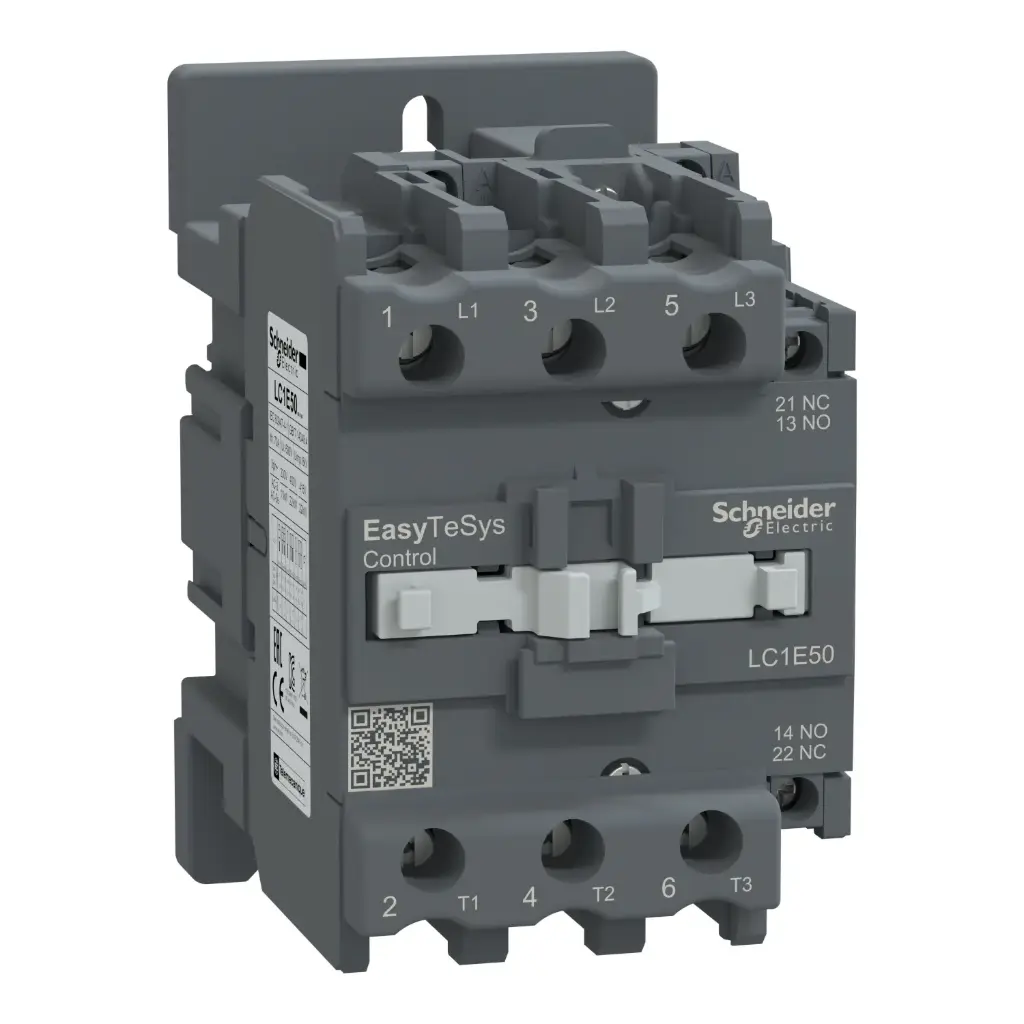 [LC1E50M7] Contactor,Easy TeSys Control,LC1E,3P(3NO),AC-3/AC-3e,<=440V,50A,220V AC coil,50/60Hz 