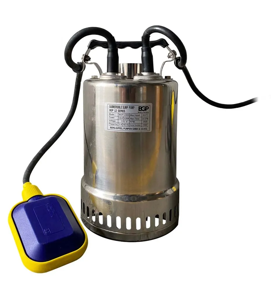 BOMBA SUMERGIBLE ACHIQUE LD075 3/4HP 115V/1F INOX BGP 1010270