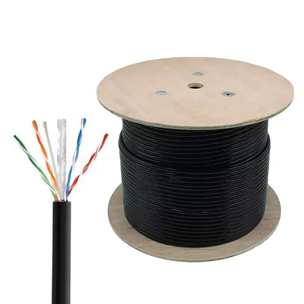CABLE UTP TEKLINK CAT6 -EXTERIOR 23 AWG -305M 100% COBRE C.NEGRO SINGLE CAB-TEK6SJOUT