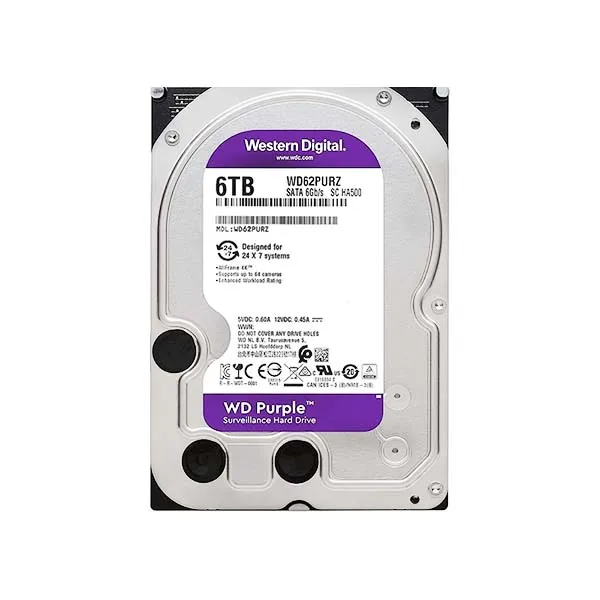 DISCO DURO WESTERN DIGITAL 6TB PURPLE CCTV 3,5" 6GB WD62PURZ