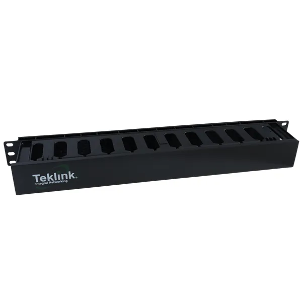 ORGANIZADOR CABLE HORIZONTAL RANURADO 1U - 1 LADO - TEKLINK MTL-ORG-S1U