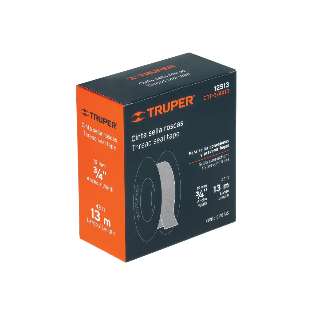 [10162] CINTA TEFLON 3/4" 13M INDUST CTF-3/4X13X TRUPER