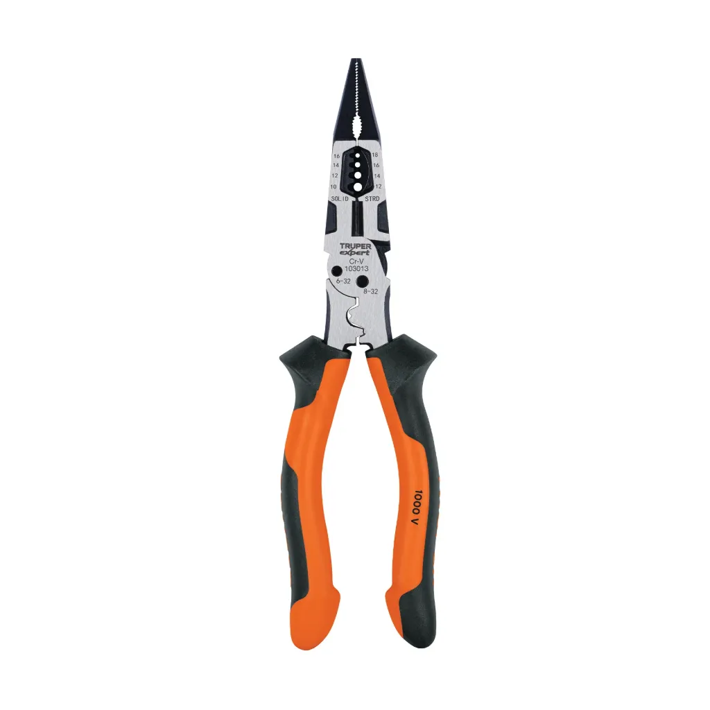 ALICATE PUNTA LARGA 6 EN 1 8" PMU-8PX TRUPER