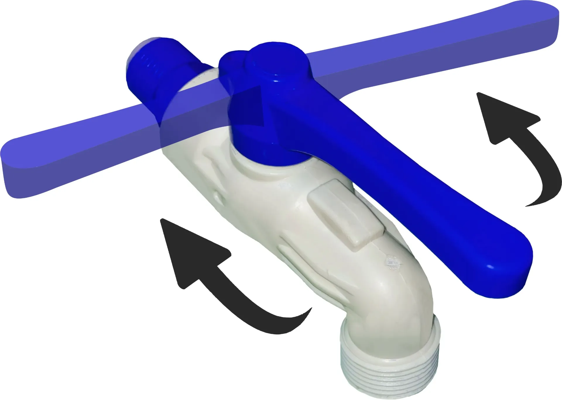 LLAVE CHORRO PVC 1/2 PLASTICA UNIFLEX 120 UN X CJ