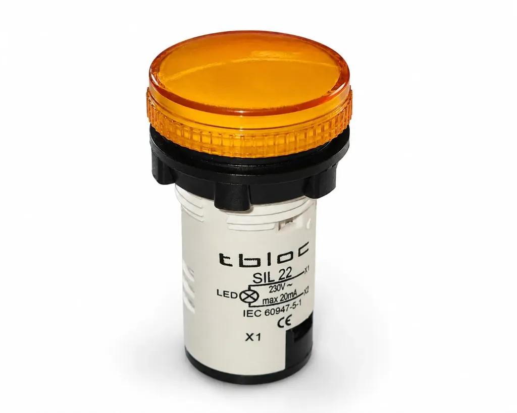 [8026078914] LUZ PILOTO LED TBLOC AMARILLA 22MM 220V