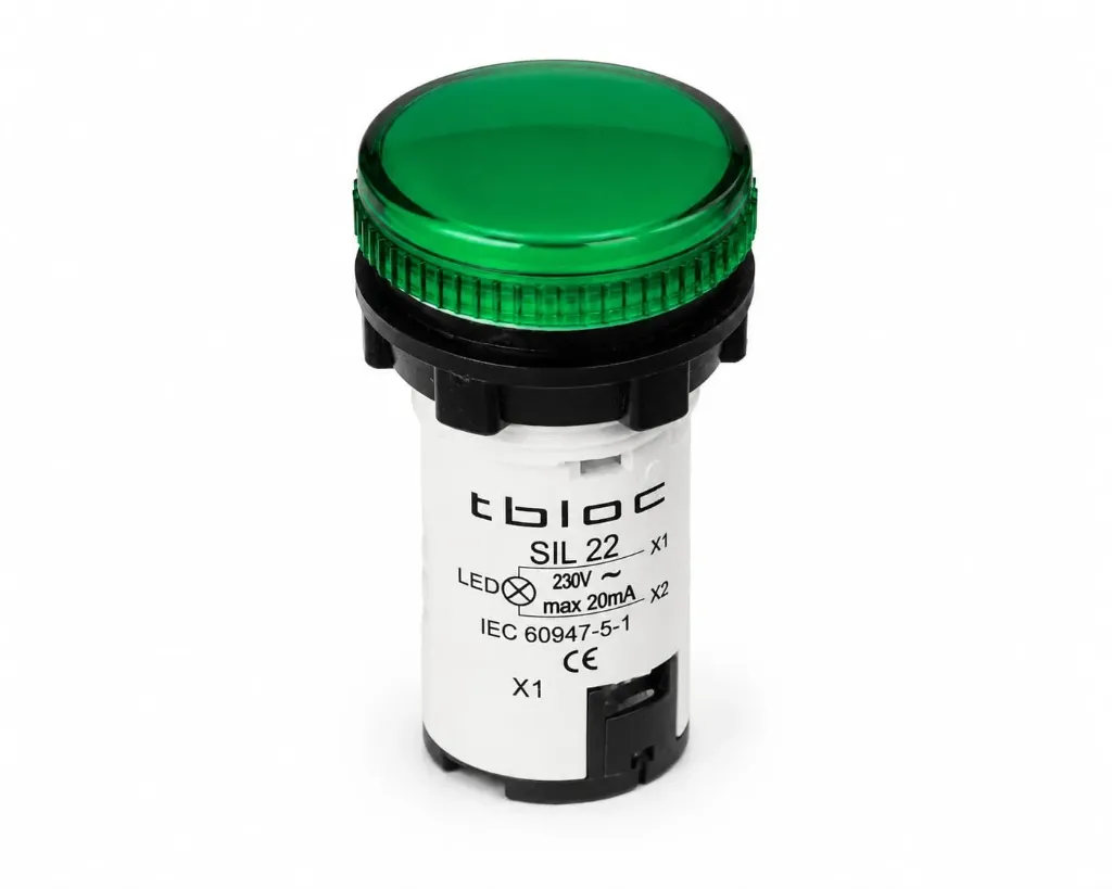 [8026078915] LUZ PILOTO LED TBLOC VERDE 22MM 220V
