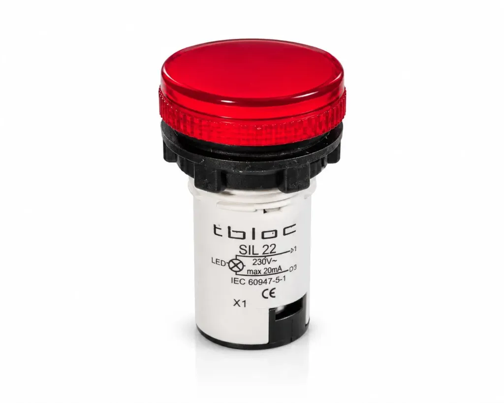 [8026078912] LUZ PILOTO LED TBLOC ROJO 22MM 220V