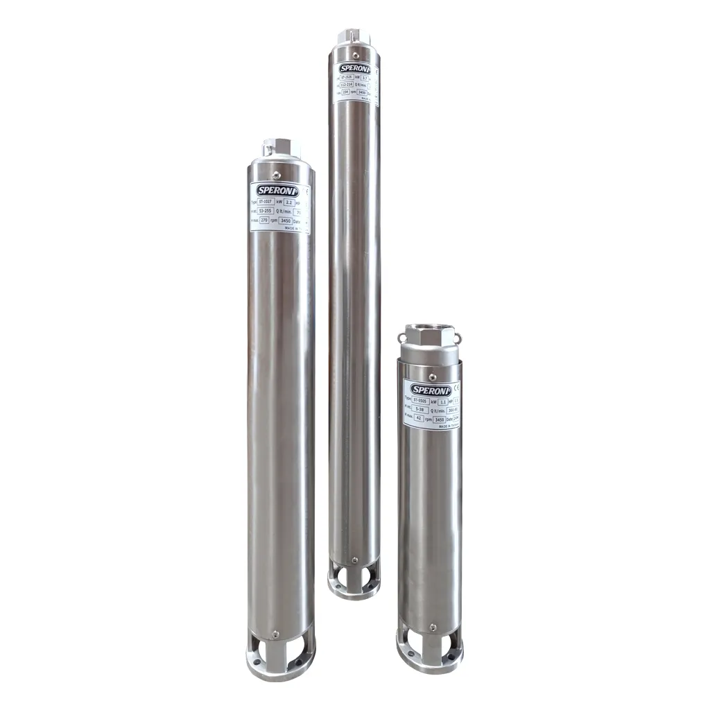 BOMBA SUMERGIBLE 4" ST 25GPM 1HP DESC. 1.5" SPERONI