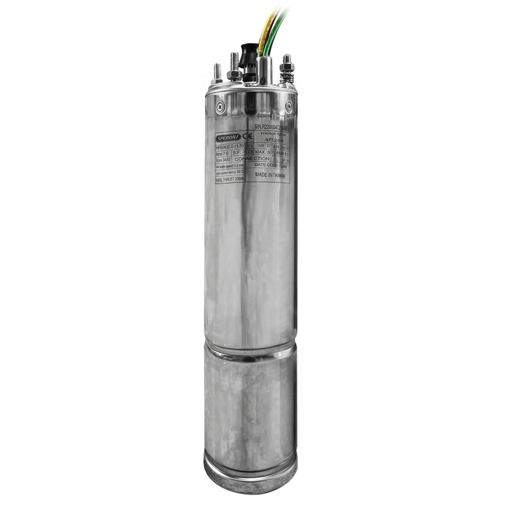 MOTOR SUMERGIBLE 4" 2HP 230V/1F-3W ACEITE SPERONI