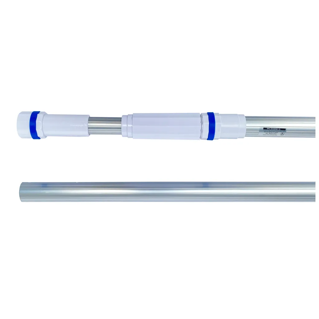 BARRA TELESCOPICA 2X1.8M ALUMINIO PLATA HIDROTERMAL 1080288