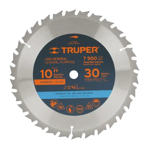 [18304] DISCO SIERRA CIRCULAR P/MAD 10" 30 DT 5/8 ST-1030